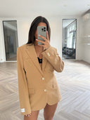 Remade oversized blazer peach orange #50:50