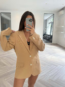 Remade oversized blazer peach orange #50:50