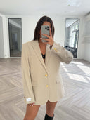 Remade oversized blazer beige #12:12
