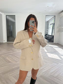 Remade oversized blazer beige #12:12