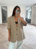 Remade oversized blazer beige #26:26