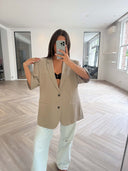 Remade oversized blazer beige #26:26