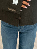 Remade cropped blazer dark green #95:95