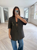 Remade oversized blazer brown #39:39