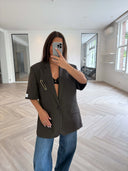 Remade oversized blazer brown #39:39