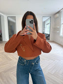 Remade oversized blazer terracotta #92:92