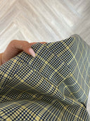 Remade oversized blazer tartan yellow/navy