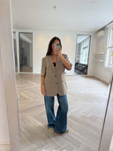 Remade oversized blazer taupe #90:90