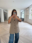 Remade oversized blazer taupe #90:90