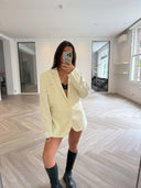 Remade oversized blazer cream #88:88