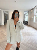 Remade oversized blazer light grey #12:12
