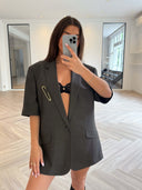 Remade oversized blazer brown #39:39