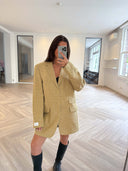 Remade oversized blazer sand yellow #16:16