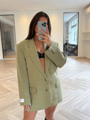 Remade oversized blazer pistache green #23:23