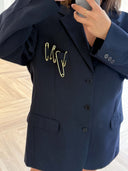 Remade oversized blazer dark navy #58:58