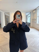 Remade oversized blazer dark navy #58:58