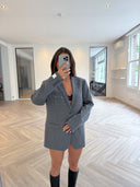 Remade oversized blazer striped grey #37:37