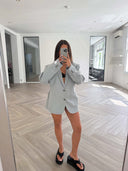 Remade oversized blazer grey #40:40