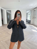 Remade oversized blazer denim blue #90:90
