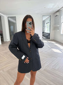Remade oversized blazer denim blue #90:90