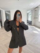 Remade oversized blazer brown #05:05