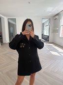 Remade oversized blazer black #72:72