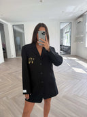 Remade oversized blazer black #72:72