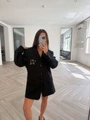 Remade oversized blazer black #72:72