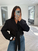 Remade oversized blazer black #80:80