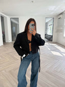 Remade oversized blazer black #80:80