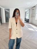 Remade oversized blazer beige #10:10