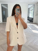 Remade oversized blazer beige #10:10