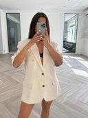Remade oversized blazer beige #10:10