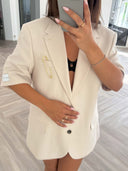 Remade oversized blazer beige #10:10