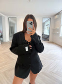 Remade oversized blazer black #17:17