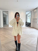 Remade oversized blazer cream #10:10
