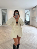 Remade oversized blazer cream #10:10