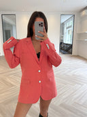 Remade oversized blazer salmon pink #80:80