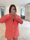 Remade oversized blazer salmon pink #80:80