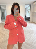 Remade oversized blazer salmon pink #80:80