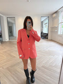 Remade oversized blazer salmon pink #80:80
