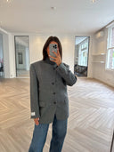 Remade oversized blazer grey #08:08