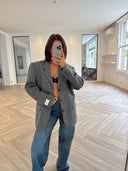 Remade oversized blazer grey #08:08