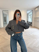 Remade oversized blazer grey #05:05