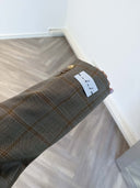 Remade oversized blazer tartan beige #90:90