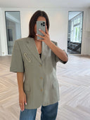 Remade oversized blazer sage green #55:55