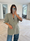 Remade oversized blazer sage green #55:55