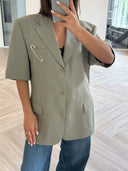 Remade oversized blazer sage green #55:55