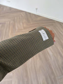 Remade oversized blazer mini checks beige/green #90:90