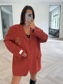 Remade oversized blazer terracotta #75:75